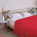 ECOMMERC3 Extra zacht en comfortabel laken, voor bedden van 90 cm breed, rood, gemaakt in Spanje, ademend, onderhoudsarm
