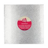 FunCakes Cake Board Vierkant - Zilver - 25x25 cm