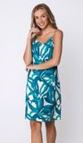 Pastunette Premium - Nachthemd - Emerald Oasis - Viscose - Turquoise - Maat 44