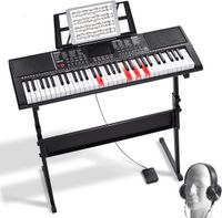 VEVOR 61 Toetsen Digitale Piano Elektrische Piano Pianostandaard Sustainpedaal 500 Ritmes