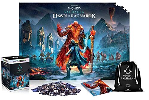 Good Loot Assassin's Creed Valhalla: Dawn of Ragnarok - puzzel 1000 stukjes | 68 cm x 48 cm | inclusief poster en tas | Game-artwork voor volwassenen en tieners