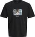 JACK & JONES Vesterbro Picture T-shirt Mannen Zwart - Maat XXL