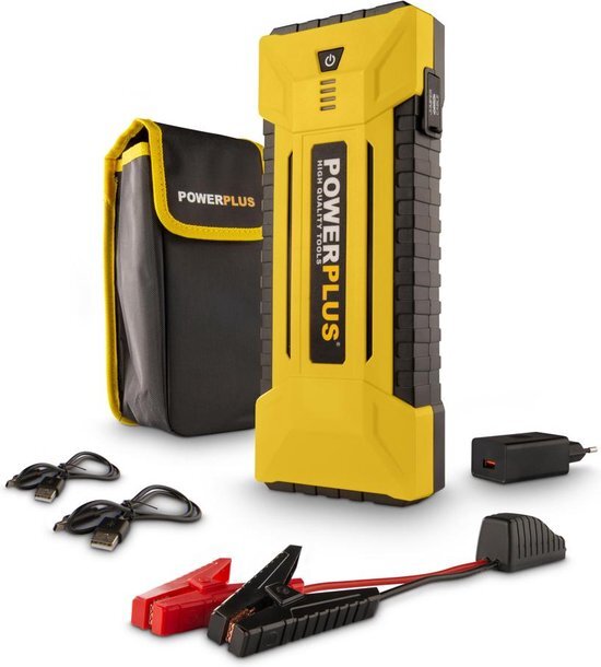 Powerplus POWX4258 Jump starter 3 in 1 - Starthulp kit - 16000 mAh - Incl. startkabels auto en usb kabel