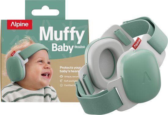 Alpine Hearing Protection Alpine Muffy Baby Comfort (0-48 Maanden) - Groen