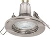 LEDVANCE Spot Einbauleuchten im 5er-Pack, inkl. 5x GU10-OSRAM Leuchtmittel (5x 2.6W), gebürstetes Nickel, metallisches Gehäuse, IP20-Schutz