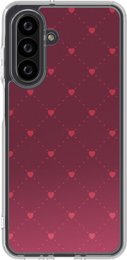 imoshion Hoesje - Geschikt voor Samsung Galaxy A26 - Design hoesje - Crush Check Coral Dust