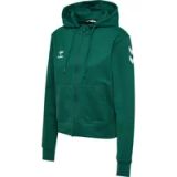 hummel hmlGO 2.0 CHEVRON ZIP HOODIE WOMAN EVERGREEN