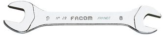 Facom steeksleutel 15° gebogen, metrisch 10x11 mm