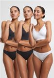 Urban Classics Rip Slip 3-Pack Slip set - Dames - XS - Zwart/Wit