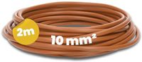 Kalitec 2 meter H07V-K 10 mm² bruine bedradingskabel