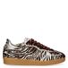 Piedi Nudi Imola leren sneakers met panterprint - wit/zwart