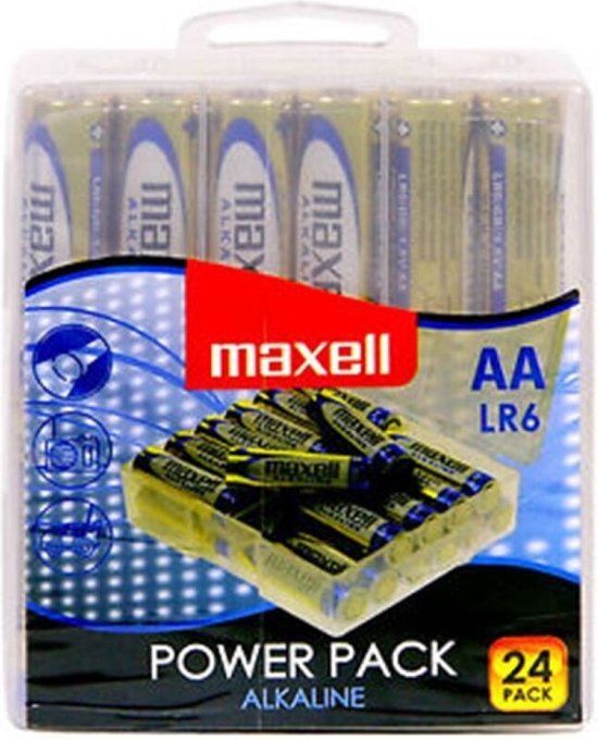 Maxell AA Alkaline Batterijen - 24 stuks
