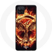 Maniacase Hoesje voor Samsung Galaxy A22 4G Hongerspelen Film Logo