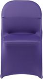 Vevor Stoelhoezen, Stretch Stoelhoezen, 50 Stuks, Wasbare en Afneembare Stoelhoezen van Polyester-Spandex voor Bruiloften en Diners, Geschikt voor Klapstoelen, 45 X 46 X 77 cm, Paars