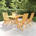 Maison Exclusive Ensemble de jardin pour 5 personnes, teck massif