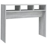 VidaXL Wandtafel 105x30x80 cm bewerkt hout grijs sonoma eikenkleurig