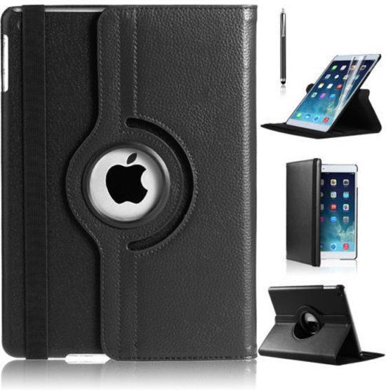 Apple iPad 2/3/4 Draaibaar Hoesje Zwart+Styles Pen Gratis Twv.€4.95