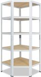 Shelfplaza HOME hoekstelling - 200x60x30 cm - wit - 5 planken