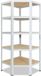 Shelfplaza HOME hoekstelling - 200x60x30 cm - Blanc - 5 planken