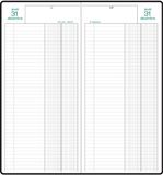 Exacompta Bankiersagenda lang, 2 volumes, 2026, zwart