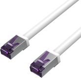 Flexline® Patchkabel cat. 6A S/FTP, korte bouw, PIMF, wit, 7,5m