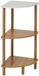 Five Simply Smart Étagère d'angle avec 3 tablettes aspect marbre COME