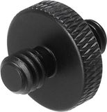 Merkloos / Sans marque Wan GmbH Microfoonstandaard-adapter 1/4 inch naar M8 aluminium zwart