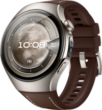 HUAWEI WATCH 5 46mm Smartwatch - Donkerbruin - Titanium - eSIM