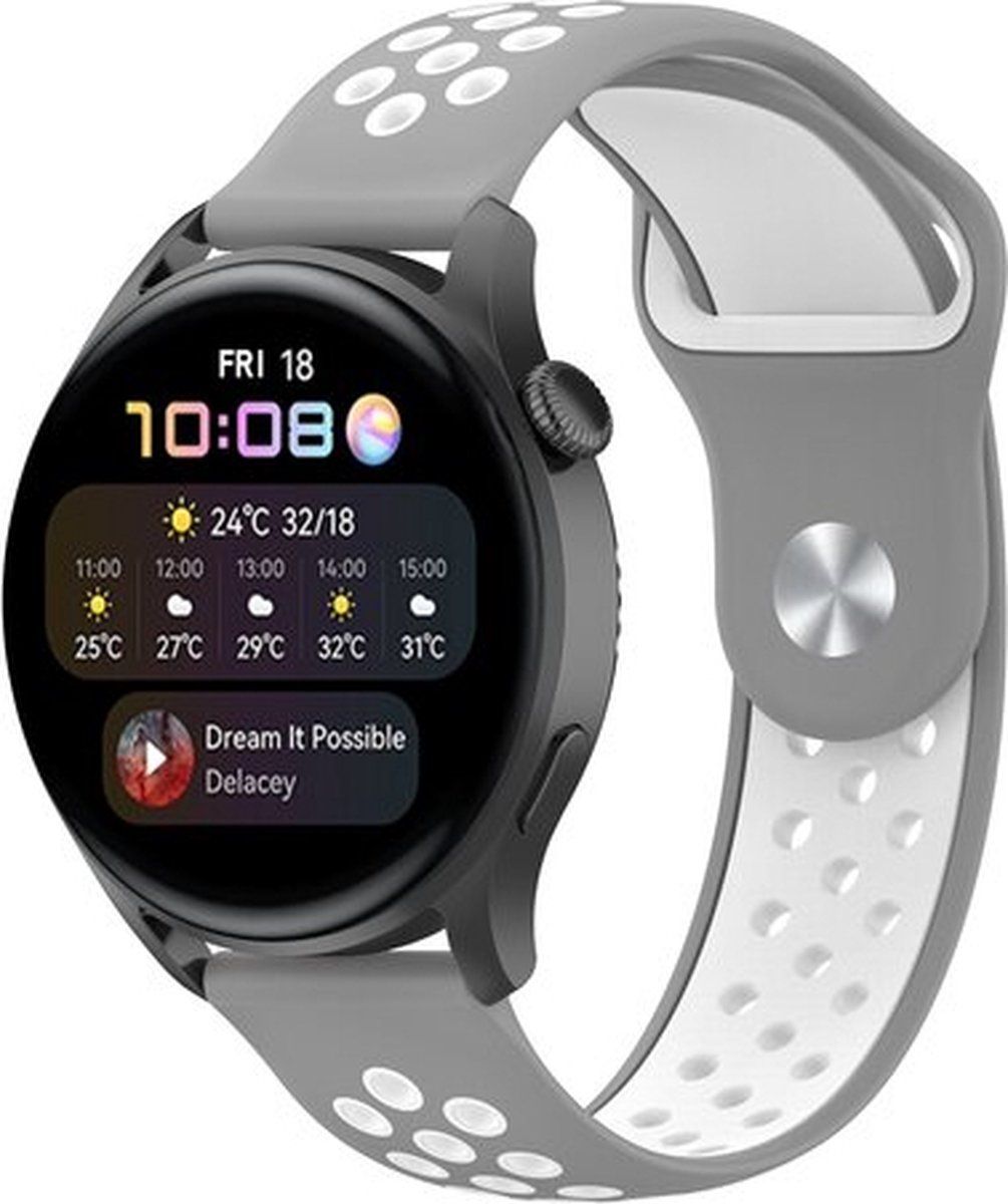 By Qubix Qubix Garmin Venu 2 - Sport Edition - Grijs + wit - rubber