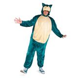 DISGUISE Snorlax Classic Volwassen Pokemon Dress Up & Accessoires, Blauw, XS/S