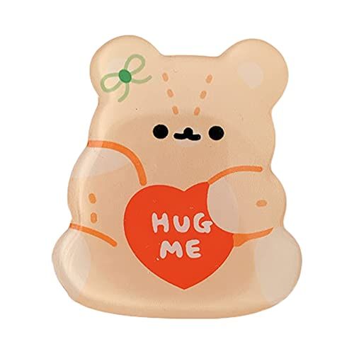lamphle Telefoon Houder Glad Rand Flexibele Lichtgewicht Koreaanse Stijl Cartoon Dier Airbags Epoxy Telefoon Vinger Clip Beugel voor Decoratie D 1 Stks