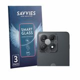 Savvies 3 Stuks Screenprotector voor Motorola Edge 70 Max (ALLEEN Camera) - Glas Transparant