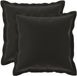 vidaXL Kussensloop 2 st houten zwart 40 x 40 cm polyester