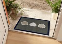 Hanse Home Deurmat Harten Wasbaar 30°C - bruin 40x60 cm