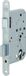 Nemef Serrure de porte - arrondi - 24 x 235 mm - Inox - profondeur de condamnation 65 mm - PC 72 - DIN droite