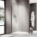 FortiFura Galeria Inloopdouche - 100x200cm - ribbel glas - geborsteld gunmetal