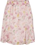 VILA VIFALIA HW SHORT SKIRT - NOOS - Dames - Rokken - Maat 40 - Polyester - Chiffon - Gebloemd - Misty Rose - High Waist - Kort