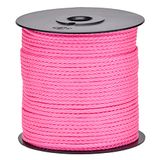 Flandria 425R polypropyleen koord, gevlochten, diameter 2 mm, 100 m, roze