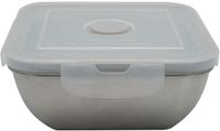Fackelmann Lunchbox van roestvrij staal met clipsdeksel 600 ml Move