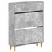 vidaXL Schoenenkast DELFT 78 x 24 x 103 cm Bewerkt hout Betongrijs