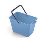 Mery Miniemmer, multifunctionele emmer, reinigingsemmer, polypropyleen, anatomische handgreep, 4 liter, blauw, afmetingen: 16Hx 18,5W x 27,5L cm