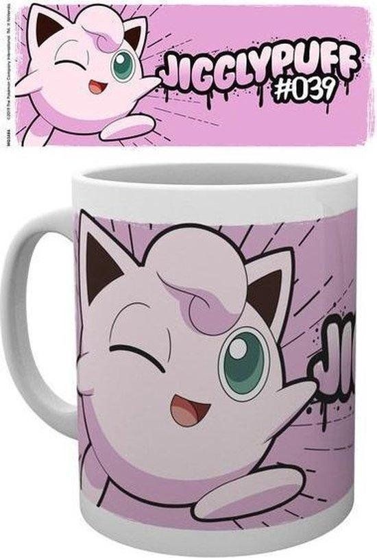 Pokémon Jigglypuff Comic Mok - Keramiek - 325 ml - Wit