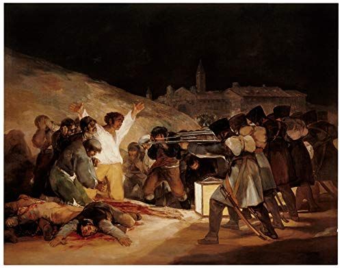 Officiële reproductie van het gras-museum "Op 3 mei in Madrid of de smeltingen"