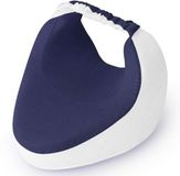 Ibenzoa® Coussin de genou pour dormeurs sur le côté – coussin de jambe orthopédique avec 100% mousse à mémoire de forme, housse en coton et maille respirante, sangle de fixation réglable