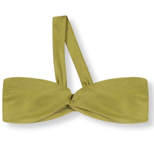 Refined Department Olijfgroen Niet-Voorgevormde One Shoulder Bikinitop