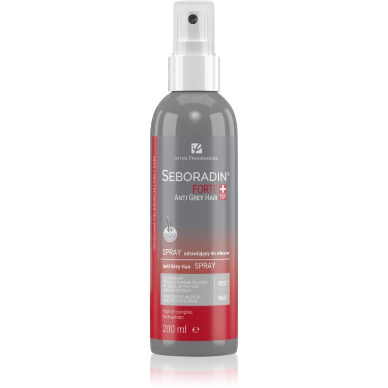 SEBORADIN Forte SEBORADIN Forte Anti Grijs Haar Spray Voor Vrouwen en Mannen, Dekkende Behandeling Voor Haar & Hoofdhuid, 200 ml