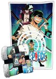 Hômadict Sherpa plaid 100 x 150 cm One Piece Zoro & MIHAWK
