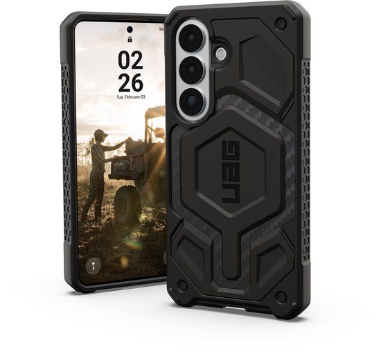 Urban Armor Gear UAG Monarch Pro Backcover geschikt voor Samsung Galaxy S26 Plus - Carbon Fiber