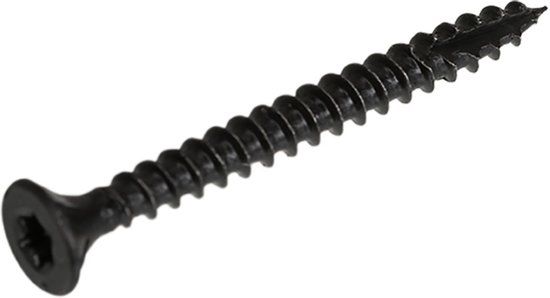 Hoenderdaal Spaanplaatschroef zwart platkop torx 20 4.0X30
