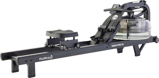 Fluid Rower Neon Pro XL Roeitrainer - Roeimachine - Waterweerstand - Zwart